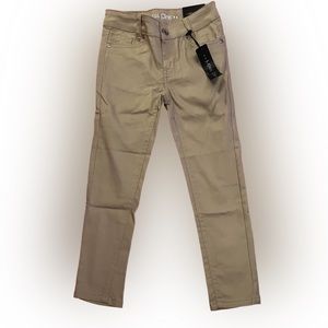 Miss Pink Brand jeans. NWT. Size 6. Khaki Skinny jeans. Super cute!